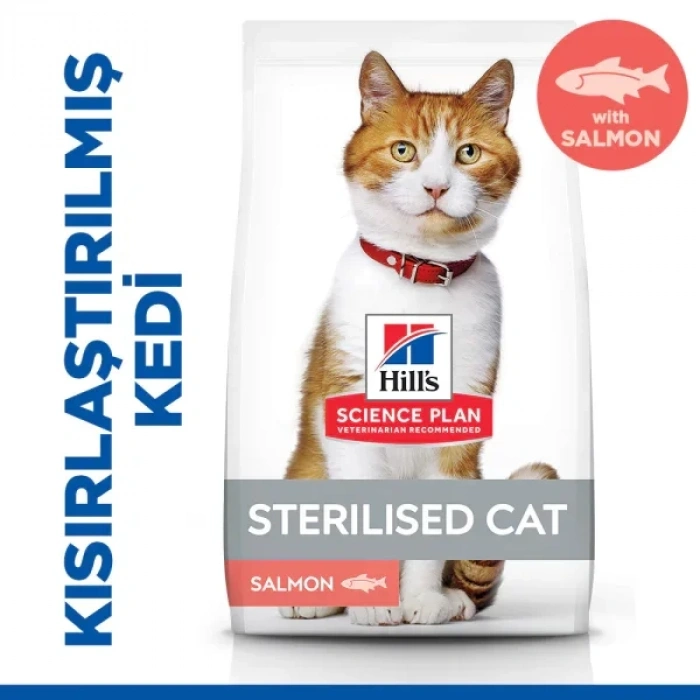 Hills Sterilised Kısırlaştırılmış Somonlu Yetişkin Kedi Maması 1.5 Kg