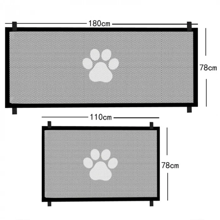 Katlanabilir İç Mekan Köpek Güvenlik Bariyeri Tel Çit 78x180 cm