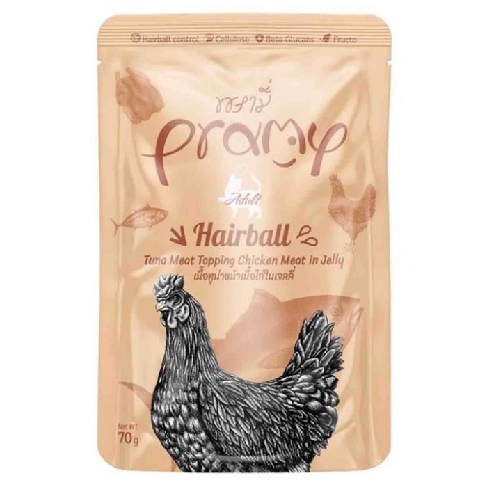 Pramy Jöle İçinde Ton Balıklı ve Tavuklu Yetişkin Kedi Konservesi 70gr