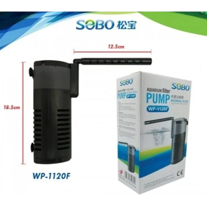 Sobo Akvaryum Şelale Aparatlı İç Filtre 20W 900Lt/Saat WP-1120F