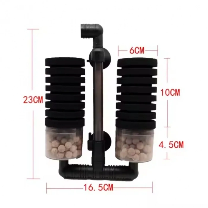 Xinyou Dikey Pipo Filtre İki Süngerli İçi Dolu XY-2826
