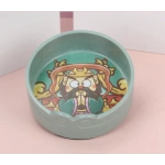 Bambu Retro Hayvan Figürlü Kedi Köpek Mama Kabı