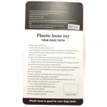Biftek Aromalı Köpek Plastik Diş Çıkarma Oyuncağı 15 cm