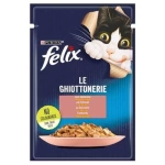 Felix Pouch Le Ghiottonerie Somonlu Yaş Kedi Maması 85 Gr