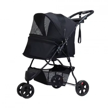 3 Tekerlekli Ayrılabilir Gölgelikli Evcil Hayvan Arabası 15 Kg Kapasiteli