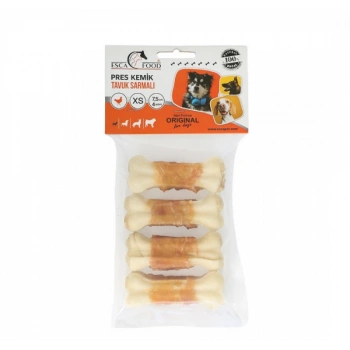 Esca Tavuklu Pres Kemik 7 cm 4lü 100 Gr