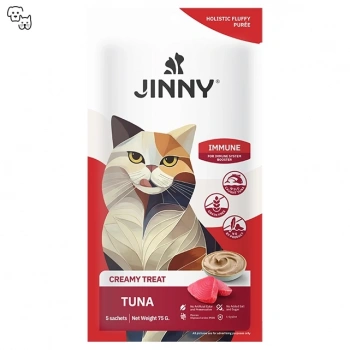 Jınny Creamy Ton Balıklı Kedi Sıvı Ödül Maması 5x15 Gr