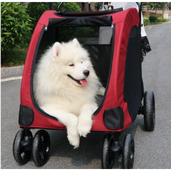 Katlanabilir Kedi Küçük Orta ve Büyük Irk Köpekler İçin Köpek Arabası 55 Kg Kapasiteli