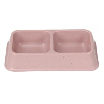 Kedi Köpek Bambu İkili Mama ve Su Kabı (330 ML x 2)