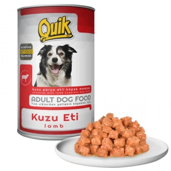Quik Kuzu Etli Köpek Konservesi 415 Gr