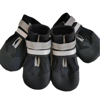 Reflektörlü Yumuşak Yapılı Su Geçirmez Kaymaz Köpek Ayakkabısı