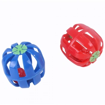 Silindir Çıngıraklı Kedi Oyun Topu 4 cm