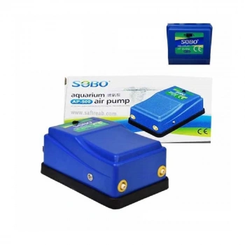 Sobo Ayarlanabilir Çift Çıkışlı Akvaryum Hava Motoru 5W 2x4LT/DAK AP-500