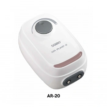 Sobo Sessiz Ayarlanabilir Çift Çıkışlı Akvaryum Hava Motoru 4W 2X3.5 LT/DAK AR-20