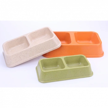 Bamboo İkili Mama ve Su Kabı BO-3027Z (670 ML x 2)