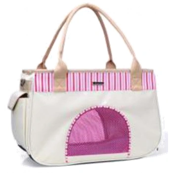 Kedi Küçük Irk Köpek Taşıma Çantası Bej 50x19x30 cm