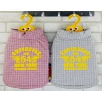 Küçük Irk Kışlık Köpek Kıyafeti Pembe-Gri CD-18013