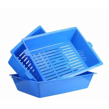 3 Aşamalı Elekli Açık Kedi Tuvalet Kum Kabı MJ-212