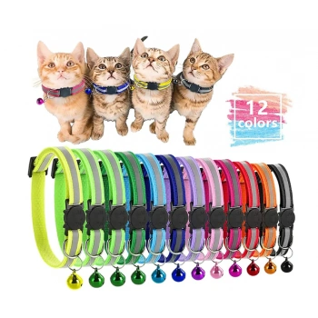 Reflektörlü Çıngıraklı Kedi Boyun Tasması 19-32 cm