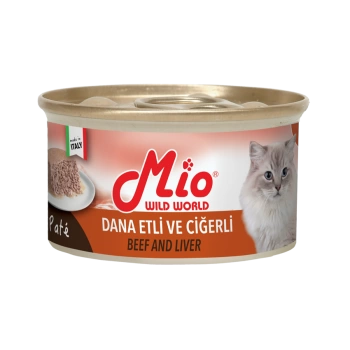 Mio Dana Etli ve Ciğerli Pate Kedi Konservesi 85 Gr