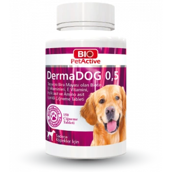 Pet Active DermaDog Sarımsaklı Maya Tableti 0.5 - 150 Tablet