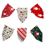 Kedi&Köpek Yılbaşı Desenli Bandana Small