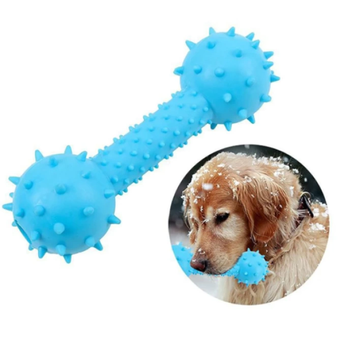 Diş Kaşıyıcı Dikenli Dumbell Köpek Oyuncağı 5x14 cm