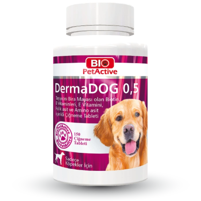 Pet Active DermaDog Sarımsaklı Maya Tableti 0.5 - 150 Tablet