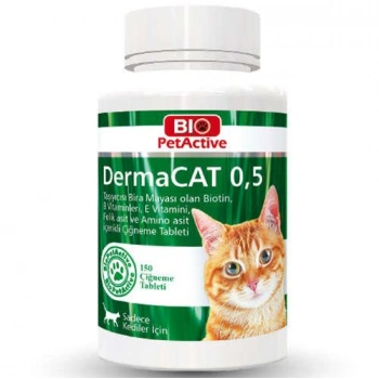 Pet Active DermaCat Sarımsaklı Maya Çiğneme Tableti 150 Tablet