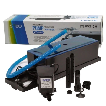 Sobo Akvaryum Tepe Üst Filtre 40W.  2500 Lt/Saat WP-3880F