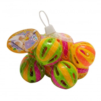 Kedi Çıngıraklı Büyük Oyun Topu 24lü Poşet AIX-A8