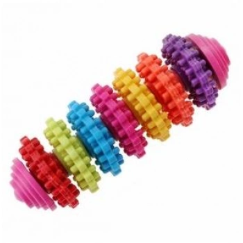 Köpek Diş Temizleme-Kaşıyıcı Dikenli 6 Renk Oyuncağı - 12.5 cm