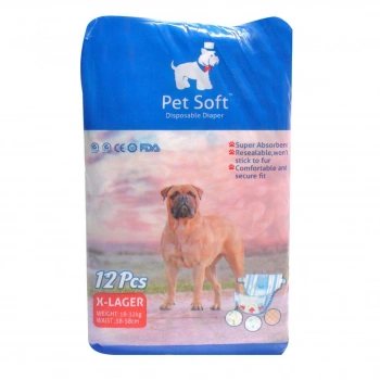 Köpek İçin Alt Tuvalet Bezi XLarge 38-58cm 12 li