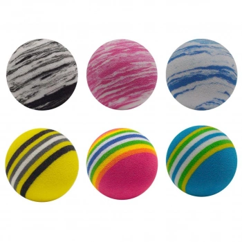 Gökkuşağı Renkli Kedi Oyun Topu Medium 4.2 cm