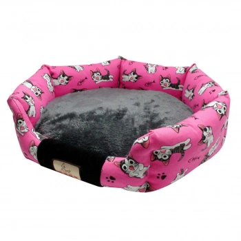 Hayvan Figürlü Kare Yumuşak Kedi Köpek Yatağı Medium