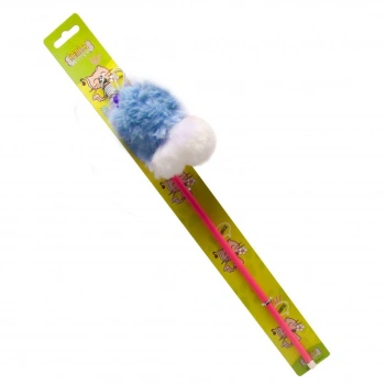 Kedi Oltası Papyonlu Tüylü Fare İnce 50cm