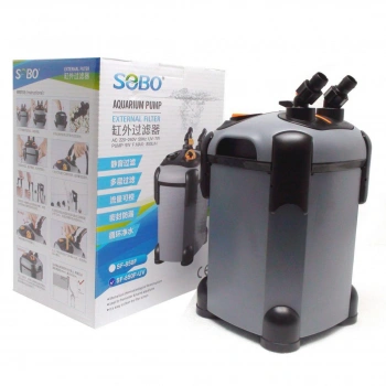 Sobo Akvaryum Dış Filtre SF-850F+UV Işık 9W. 850 Lt/Saat