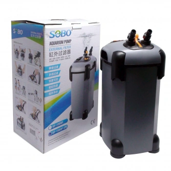 Sobo Akvaryum Dış Filtre+UV Işık 13.5W 1500 Lt/Saat SF-1500F-UV