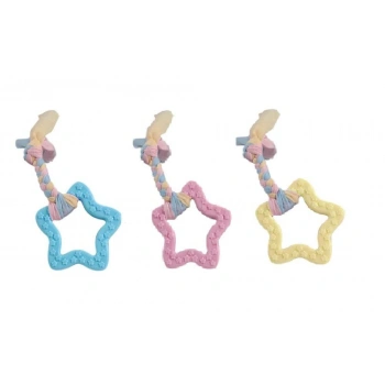 Düğümlü Diş İpli Beşgen Köpek Oyuncağı 20 cm WJ-036-8