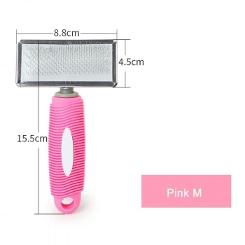 Kedi Köpek Kısa ve Uzun Tüyler İçin Kauçuk Tarak 8.8 cm Medium