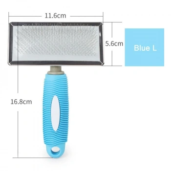 Kedi Köpek Kısa ve Uzun Tüyler İçin Kauçuk Tarak 11.6 cm Large