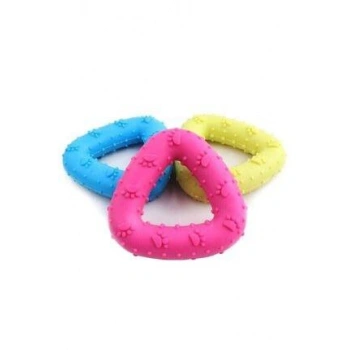 Diş Kaşıyıcı Üçgen Şekilli Köpek Oyuncağı 7 cm