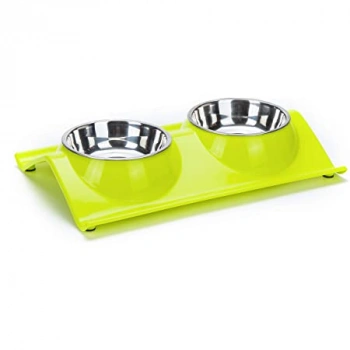 Kedi&Köpek Eğimli İkili Mama ve Su Kabı SJ-237