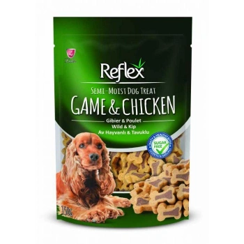 Reflex Game Chıcken Av Hayvanlı Tavuklu Yarı Islak Köpek Ödül Maması 150 Gr.