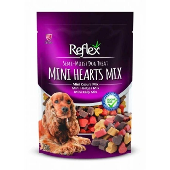 Reflex Mini Hearts Kalp Şekilli Yarı Islak Köpek Ödül Maması 150 Gr.
