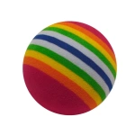 Gökkuşağı Renkli Kedi Oyun Topu Large 6.3 cm