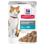 Hills Sterilised Alabalıklı Pouch Kısırlaştırılmış Yaş Kedi Maması 85 Gr.