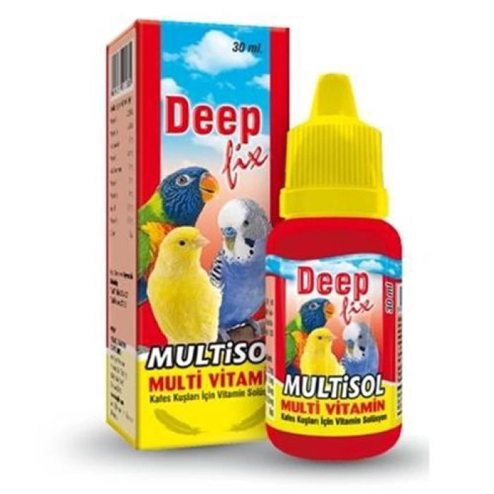 Deep Multisol Kuş Multi-Vitamini 150 cc. 12 li Paket