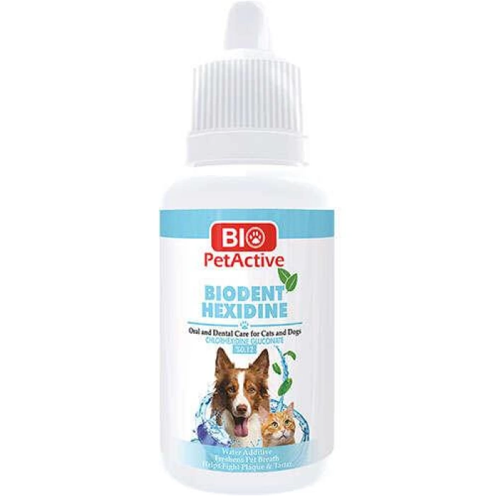 Pet Active Biodent Hexidine Ağız Ve Diş Bakım Solüsyonu 50 ml (12 li Paket)