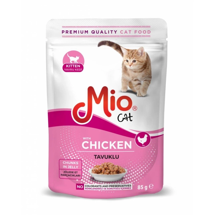 Mio 85 gr Kitten Tavuklu Kedi Pouch 24lü